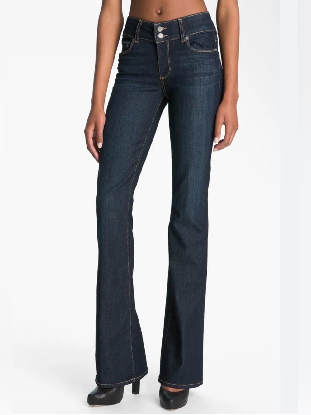 PAIGE Hidden Hills Dark Wash Bootcut Jeans. Size 30. EUC.